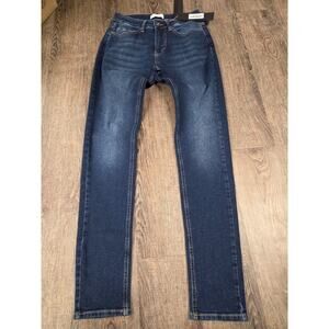 Legend London NWT Dark Blue Wash SLIM FIT JEANS 2.0 Men's 28x34 Long Tall